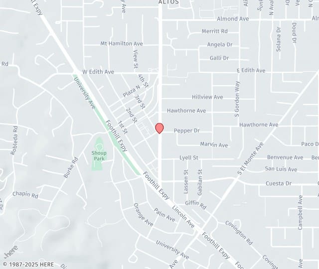 Location Map: 4300 El Camino Real, Suite 100 Los Altos, California 94022