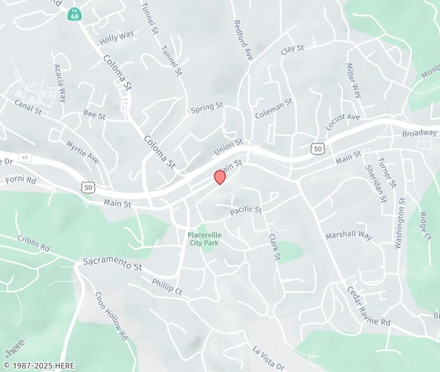 Location Map: 3105 Cedar Ravine Rd., Suite 201 Placerville, California 95667