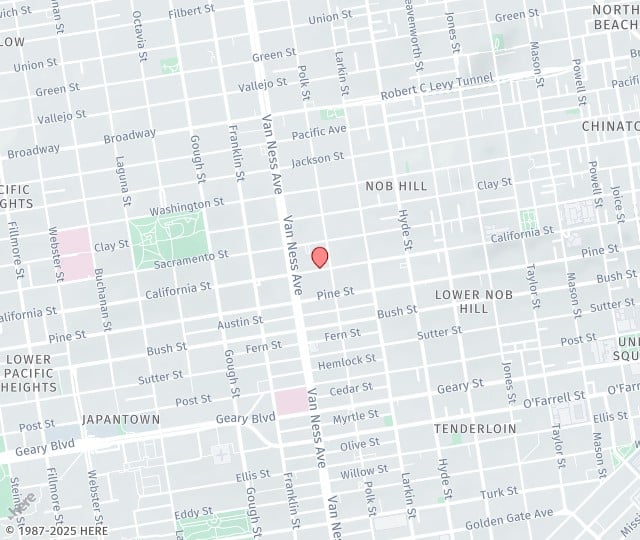 Location Map: One Daniel Burnham Court, Suite 350C San Francisco, California 94109