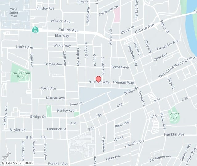 Location Map: 1166 Live Oak Blvd. Yuba City, California 95991