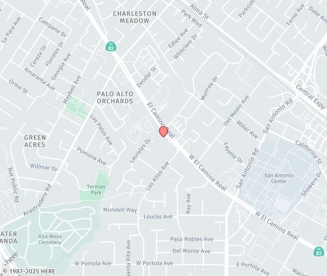 Location Map: 4300 El Camino Real, Suite 100 Los Altos, California 94022