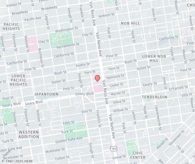 Location Map: One Daniel Burnham Court, Suite 350C San Francisco, California 94109