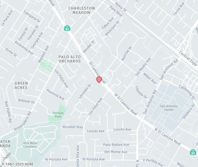 Location Map: 4300 El Camino Real, Suite 100 Los Altos, California 94022