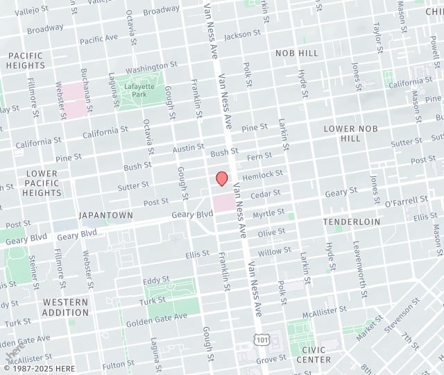 Location Map: One Daniel Burnham Court, Suite 350C San Francisco, California 94109
