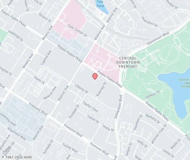 Location Map: 39465 Paseo Padre Parkway, Suite 2600 Fremont, California 94538