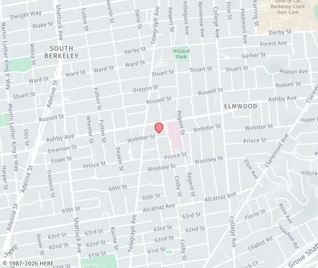 Location Map: 2435 Webster Street, Suite 101 Berkeley, California 94705