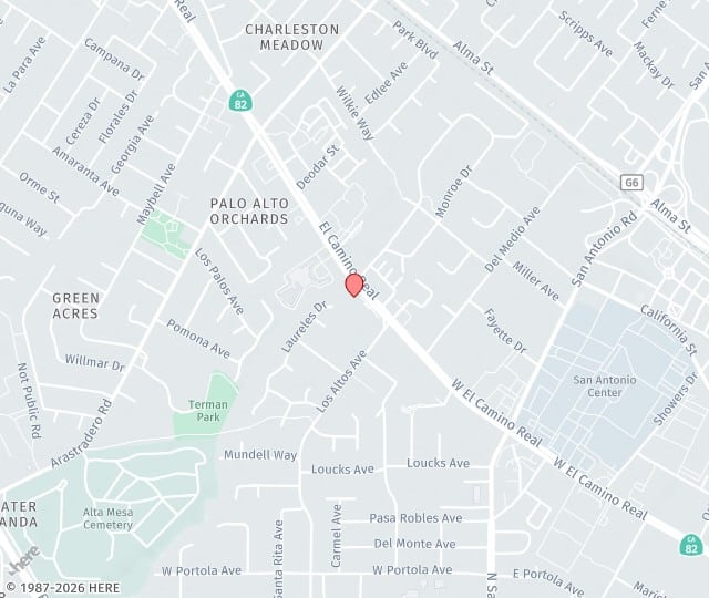 Location Map: 4300 El Camino Real, Suite 100 Los Altos, California 94022
