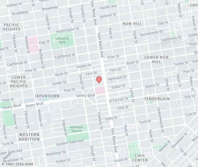 Location Map: One Daniel Burnham Court, Suite 350C San Francisco, California 94109