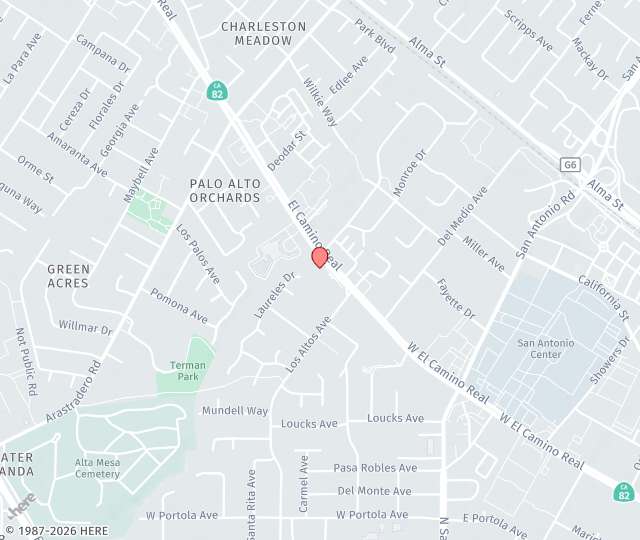 Location Map: 4300 El Camino Real, Suite 100 Los Altos, California 94022