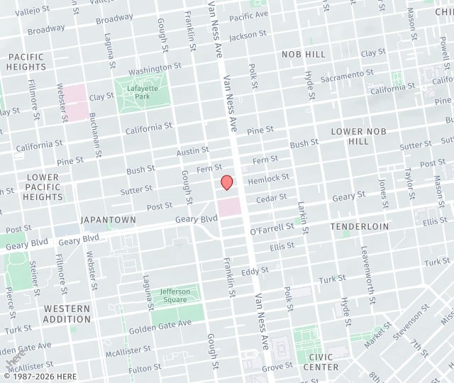 Location Map: One Daniel Burnham Court, Suite 350C San Francisco, California 94109