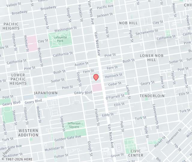 Location Map: One Daniel Burnham Court, Suite 350C San Francisco, California 94109