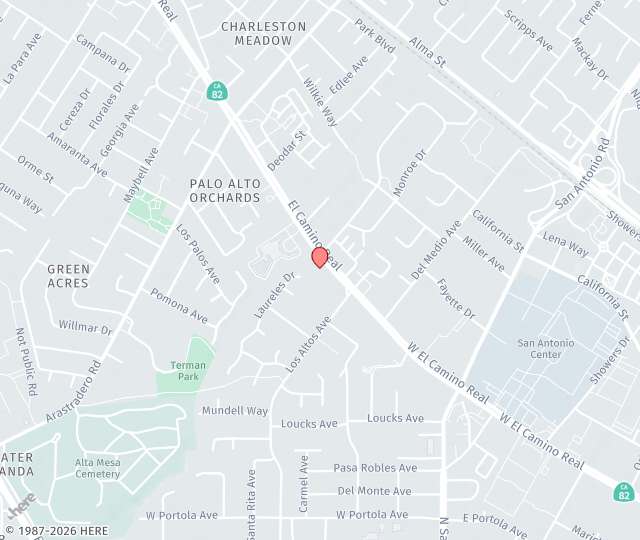 Location Map: 4300 El Camino Real, Suite 100 Los Altos, California 94022